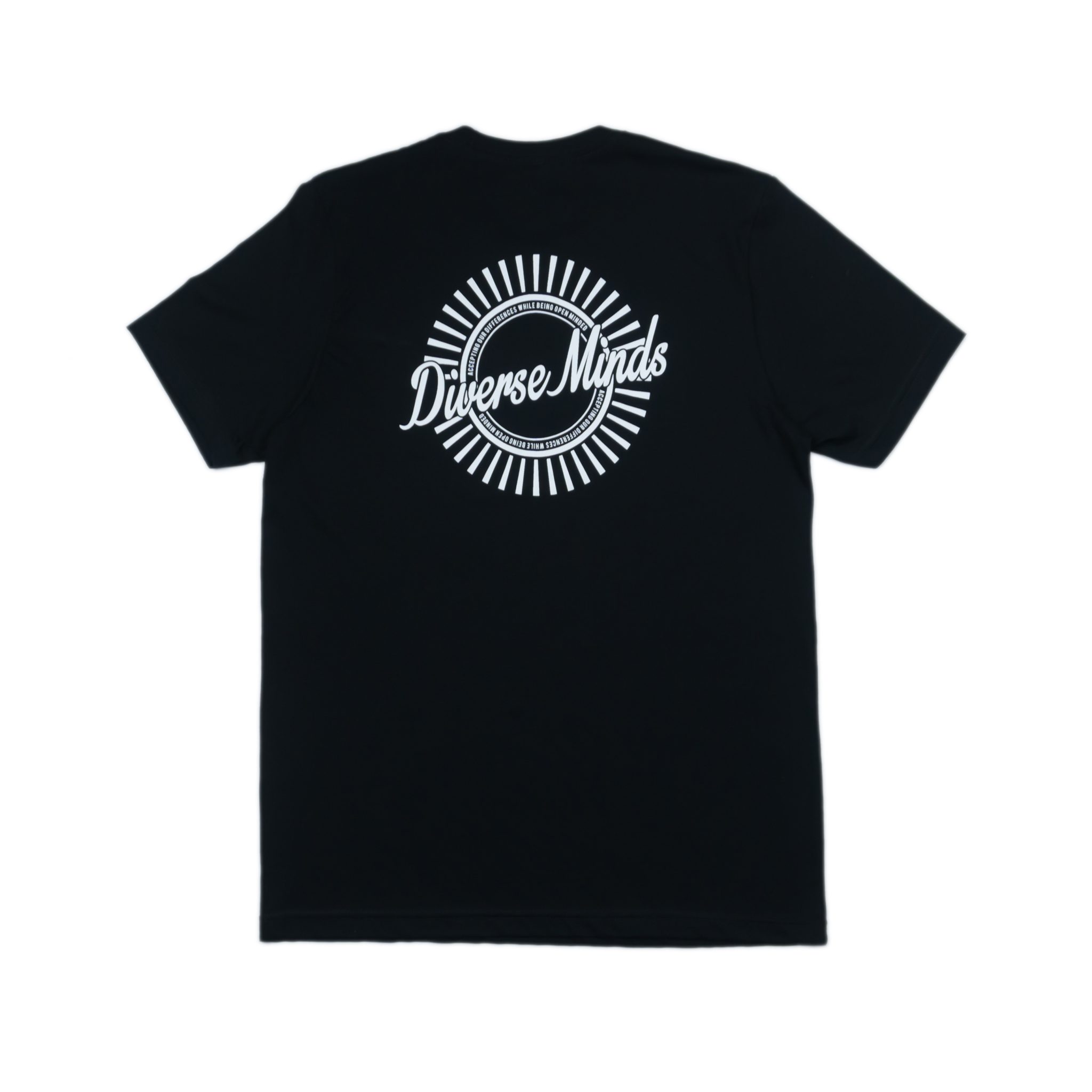 Sun Burst Black T-Shirt - Diverse Minds